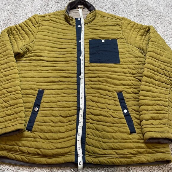 Duluth Trading Mens Flintlock Full Snap Mock Neck Olive Navy Jacket XL - Picture 2 of 7